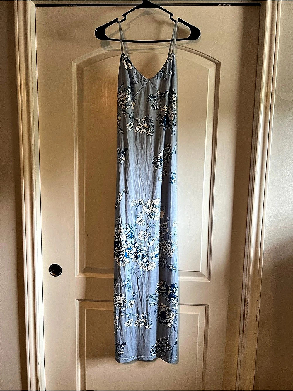 Blue Floral Maxi Dress